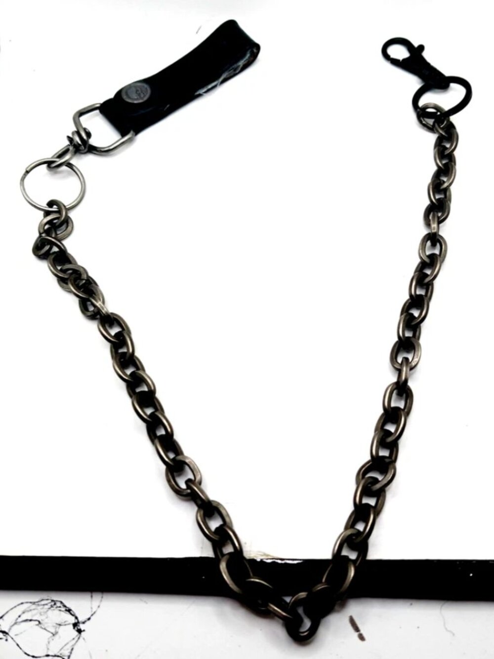 Heavy Metal Black Wallet Or Pants Single Layer Chain 23 Inches